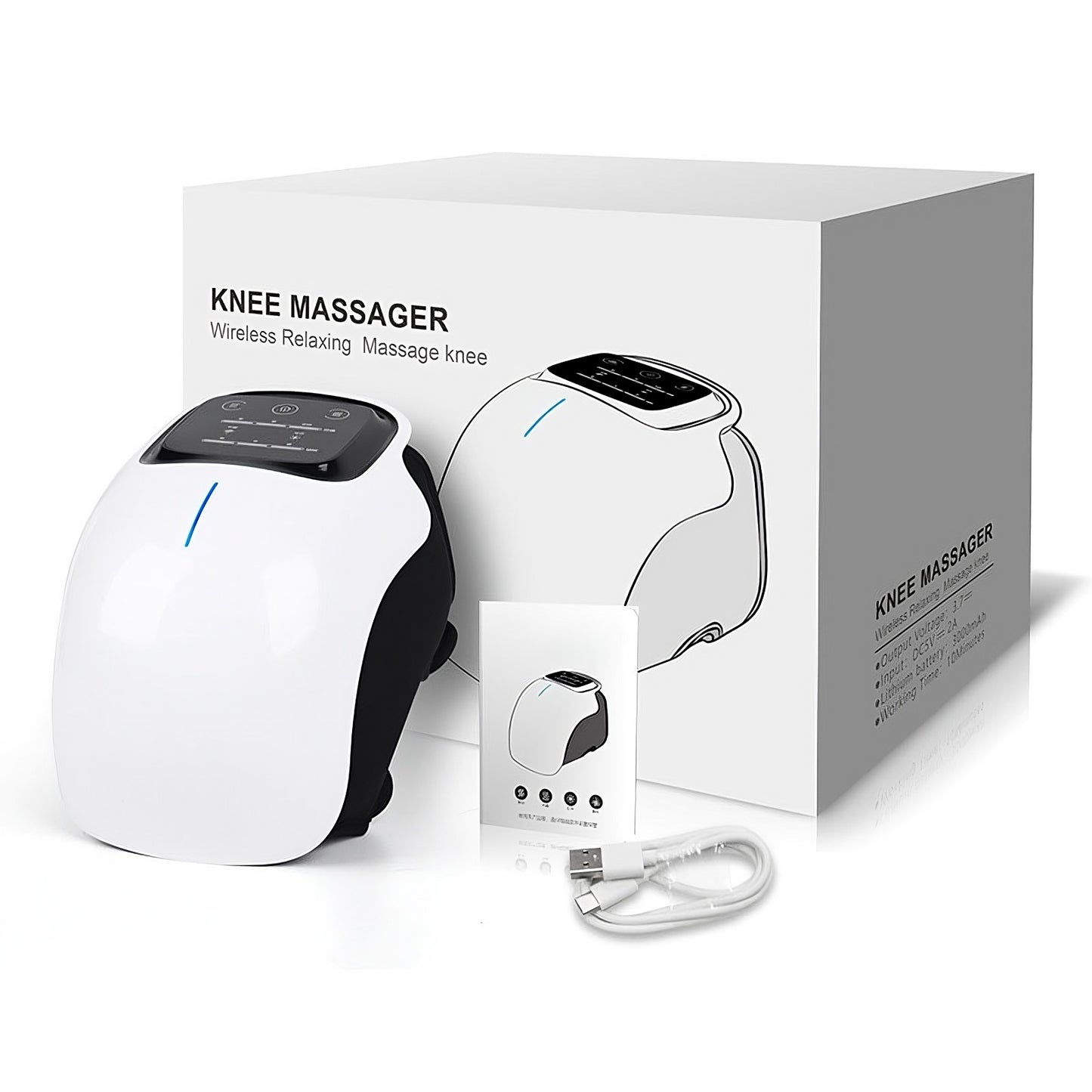 Massagers for Arthritis Knees - Cordless Knee Massager, Infrared Heat and Vibration Knee Pain Relief