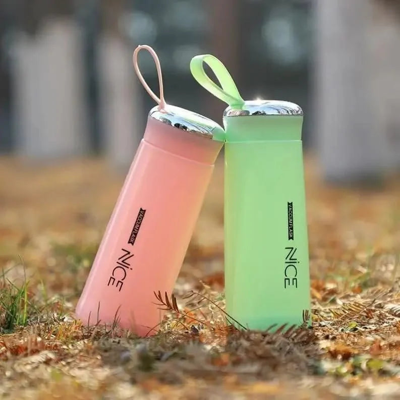 Nice Glass Water Bottle (1 piece,500 ML) - Multicolor