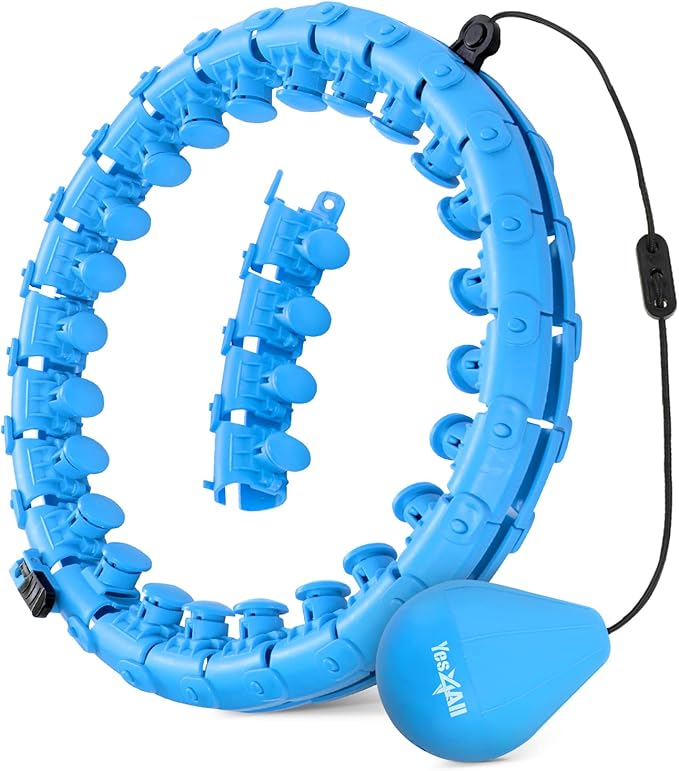 Smart Weighted Hula Hoop - Fun Fitness Core Training | 1 Year Warranty