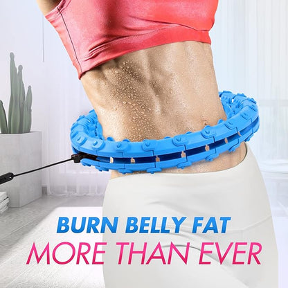 Smart Weighted Hula Hoop - Fun Fitness Core Training | 1 Year Warranty