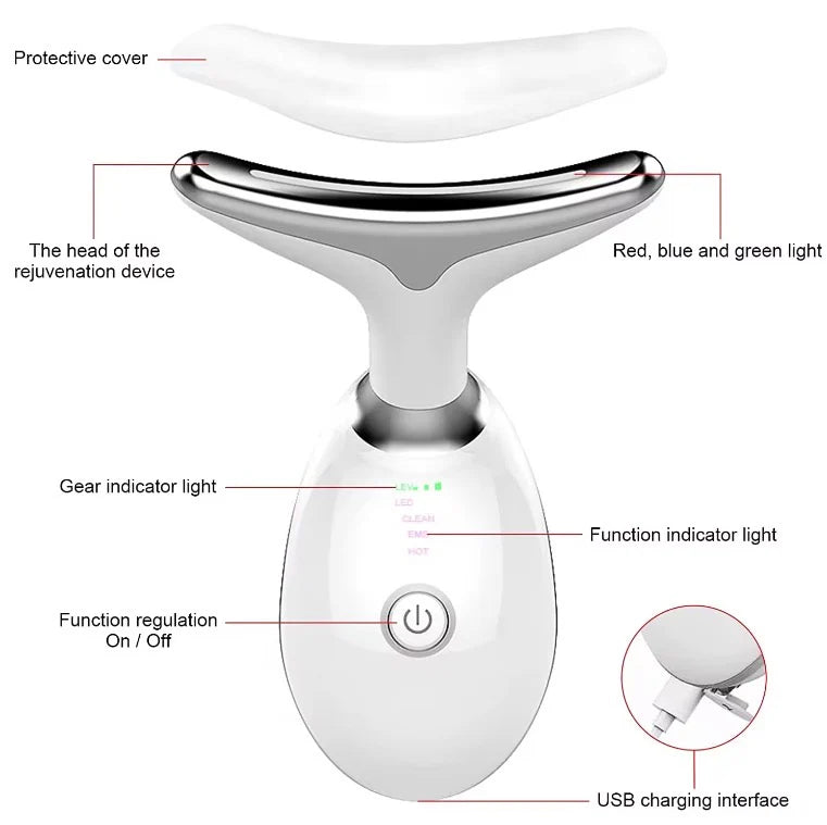 Face Massager 4-in-1 Face and Neck Lifting Device