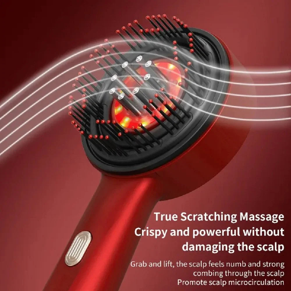 2-in-1 Scalp Massager with Oil Applicator,Electric Hair Brushes with Hair Oil Dispenser