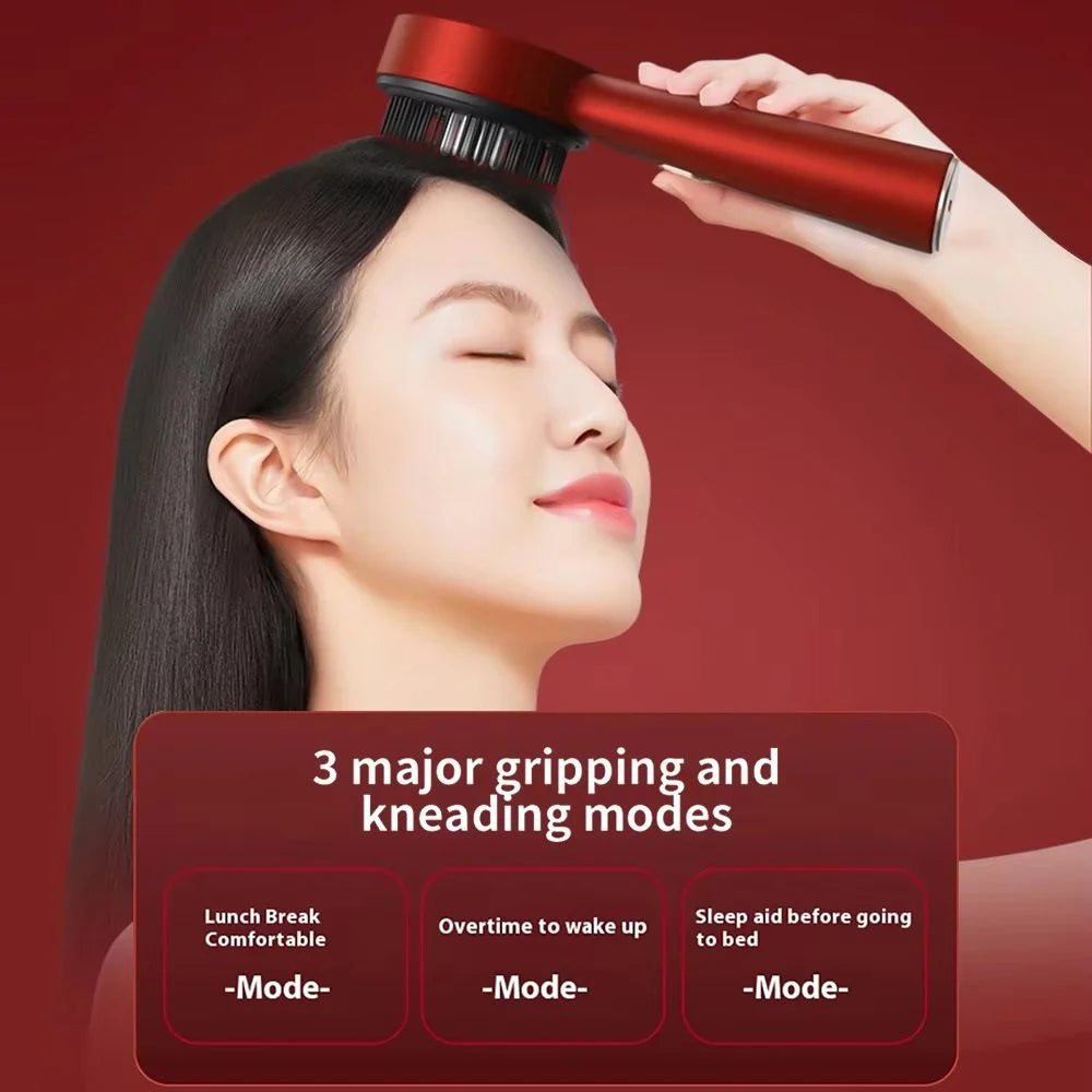 2-in-1 Scalp Massager with Oil Applicator,Electric Hair Brushes with Hair Oil Dispenser